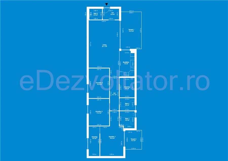Apartament 4 Camere 135mp Amber Forest