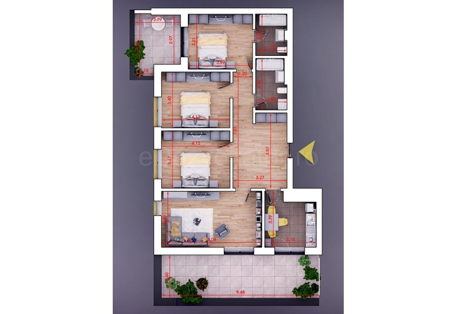 Apartament 4 Camere 134mp Sofia Residence 7