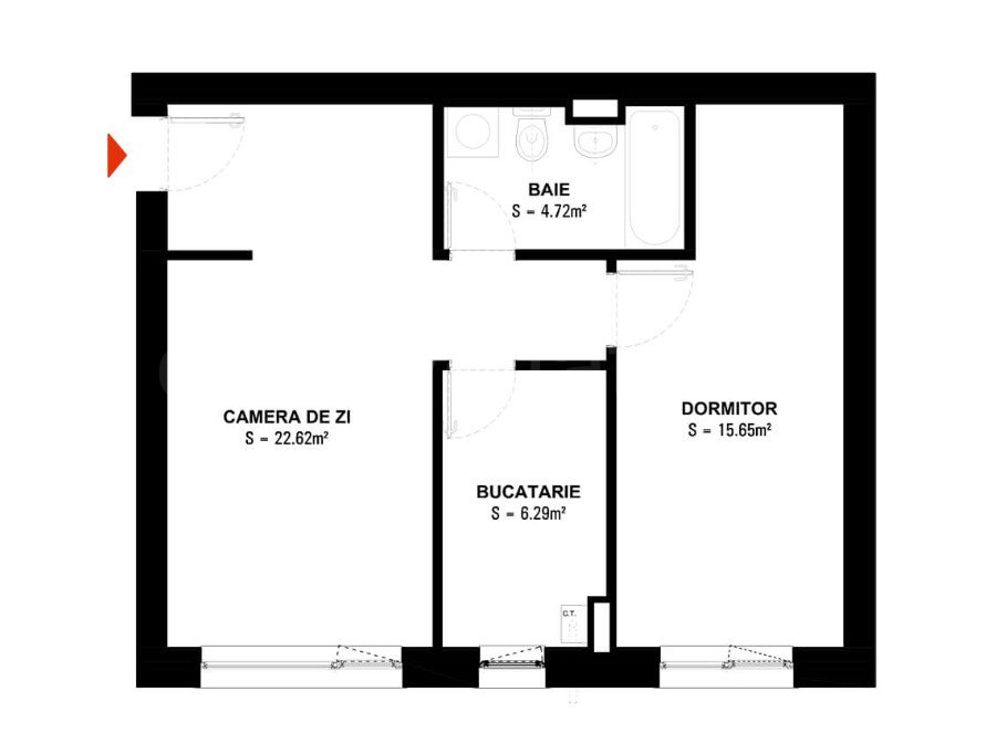 Apartament 2 Camere 49mp Hils Brauner Apartments