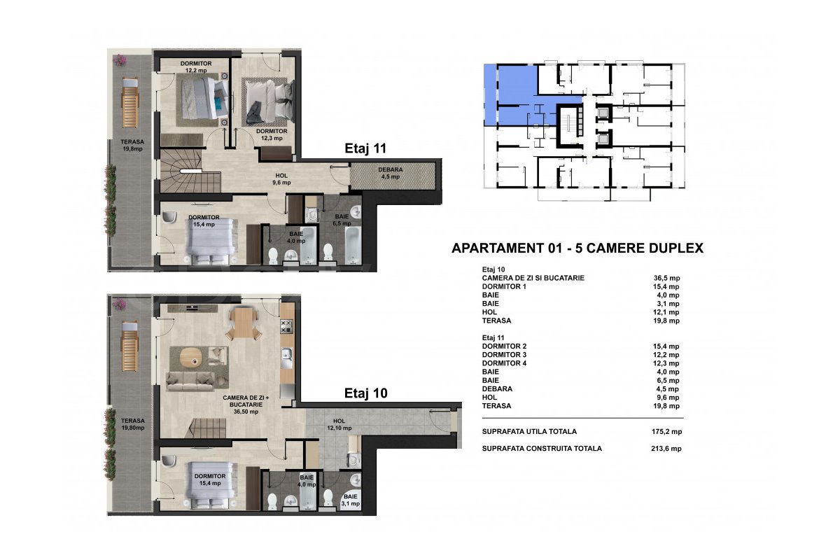 Apartament 5 Camere 175mp Sun Lake Residence