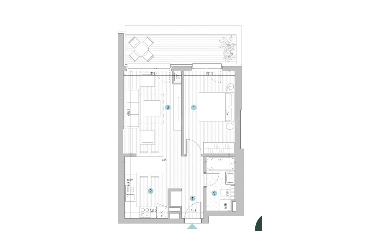 Apartament 2 Camere 46mp Escape Residence