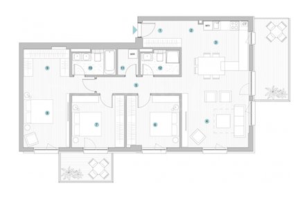 Apartament 4 Camere 107mp Escape Residence