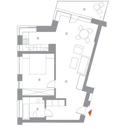 Apartament 2 Camere 62mp 303 by Radacini