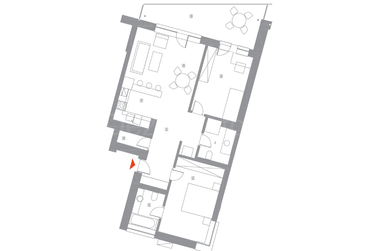 Apartament 3 Camere 89mp 303 by Radacini