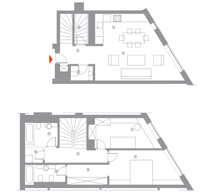 Apartament 3 Camere 92mp 303 by Radacini