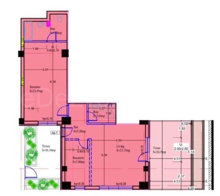 Apartament 2 Camere 96mp Premium Residence