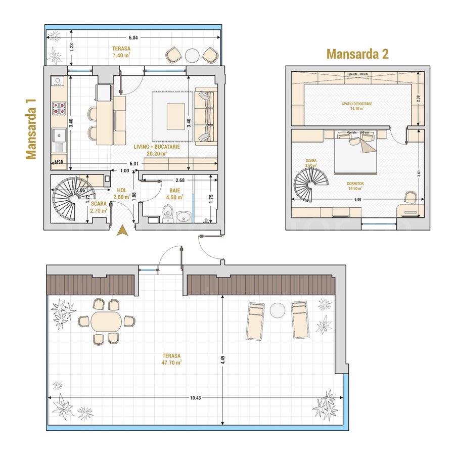 Apartament 2 Camere 122mp Catedral Residence