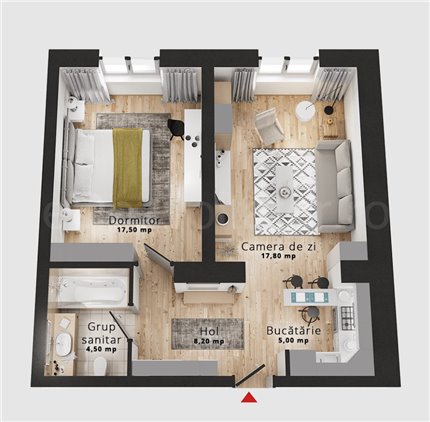 Apartament 2 Camere 53mp Rin Grand Residence