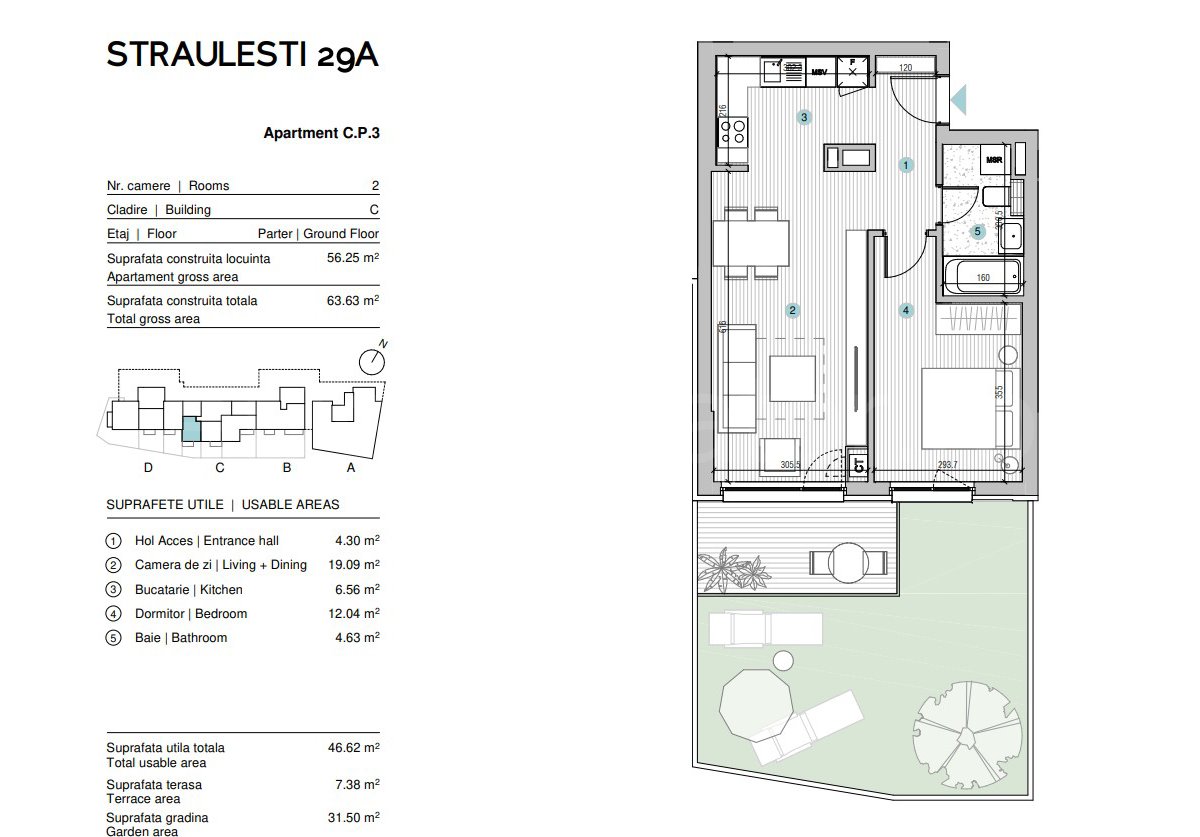 Apartament 2 Camere 47mp Escape Residence