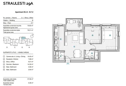 Apartament 3 Camere 58mp Escape Residence