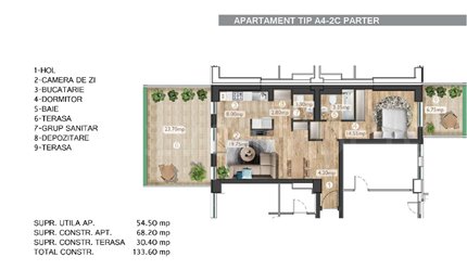 Apartament 2 Camere 85mp Belvedere Residence