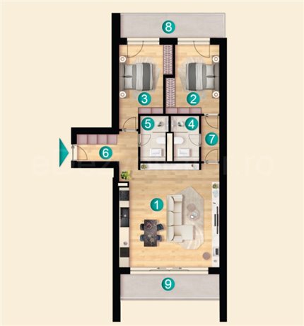 Apartament 3 Camere 114mp iResidence