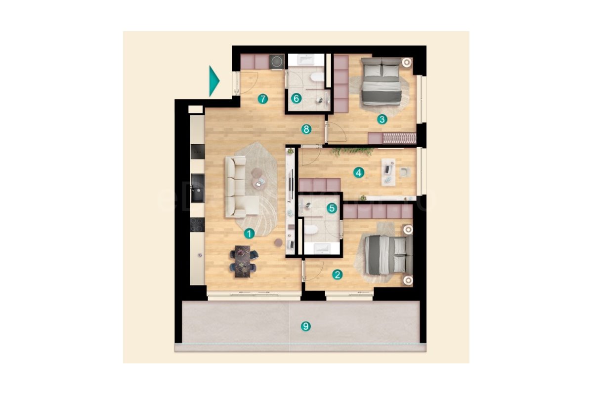 Apartament 4 Camere 118mp iResidence