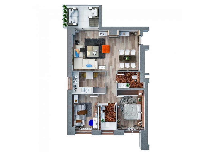 Apartament 3 Camere 78mp Floreasca Residence