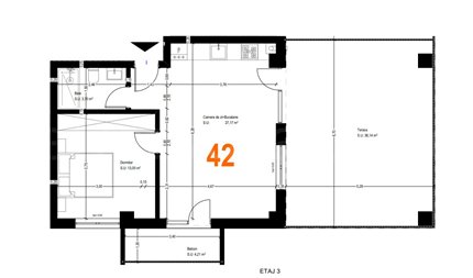 Apartament 2 Camere 84mp Complex Lara