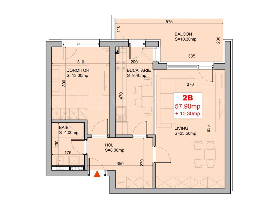 Apartament 2 Camere 68mp Nusco City