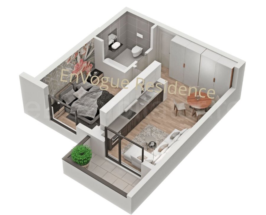 Apartament 2 Camere 51mp EnVogue Residence Iuliu Maniu