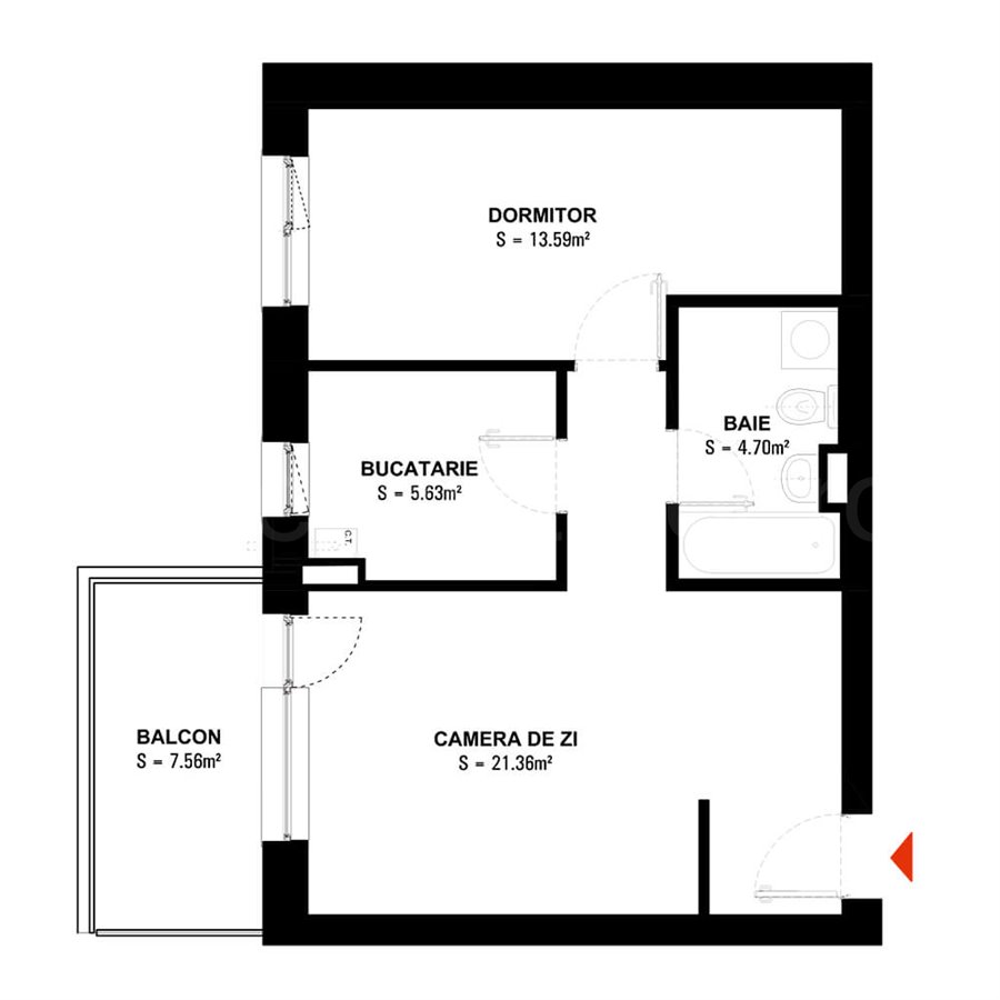 Apartament 2 Camere 53mp Hils Brauner Apartments