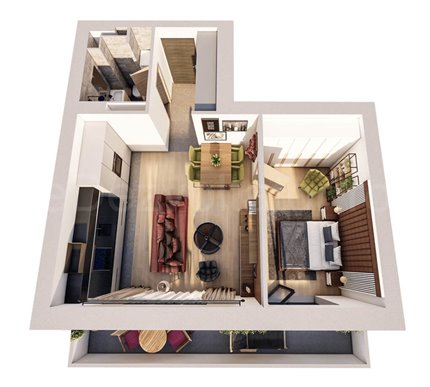 Apartament 2 Camere 60mp Select Residences