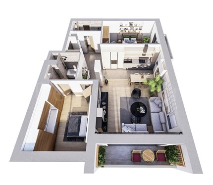 Apartament 3 Camere 100mp Select Residences