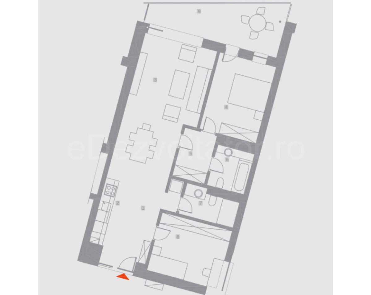 Apartament 3 Camere 83mp 303 by Radacini