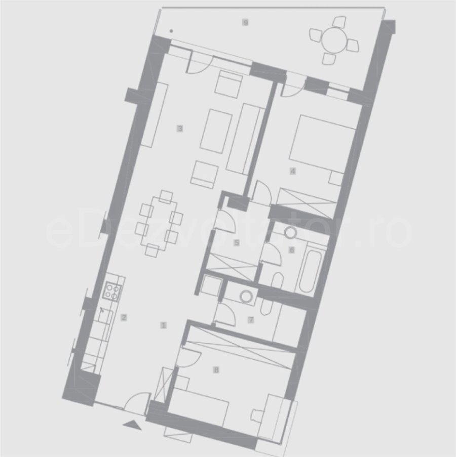 Apartament 3 Camere 82mp 303 by Radacini