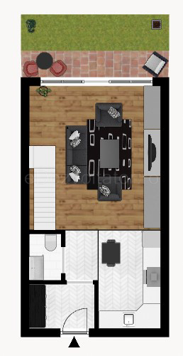 Proiecție 2D Vila duplex cu un etaj 88 mp Cosmopolis 