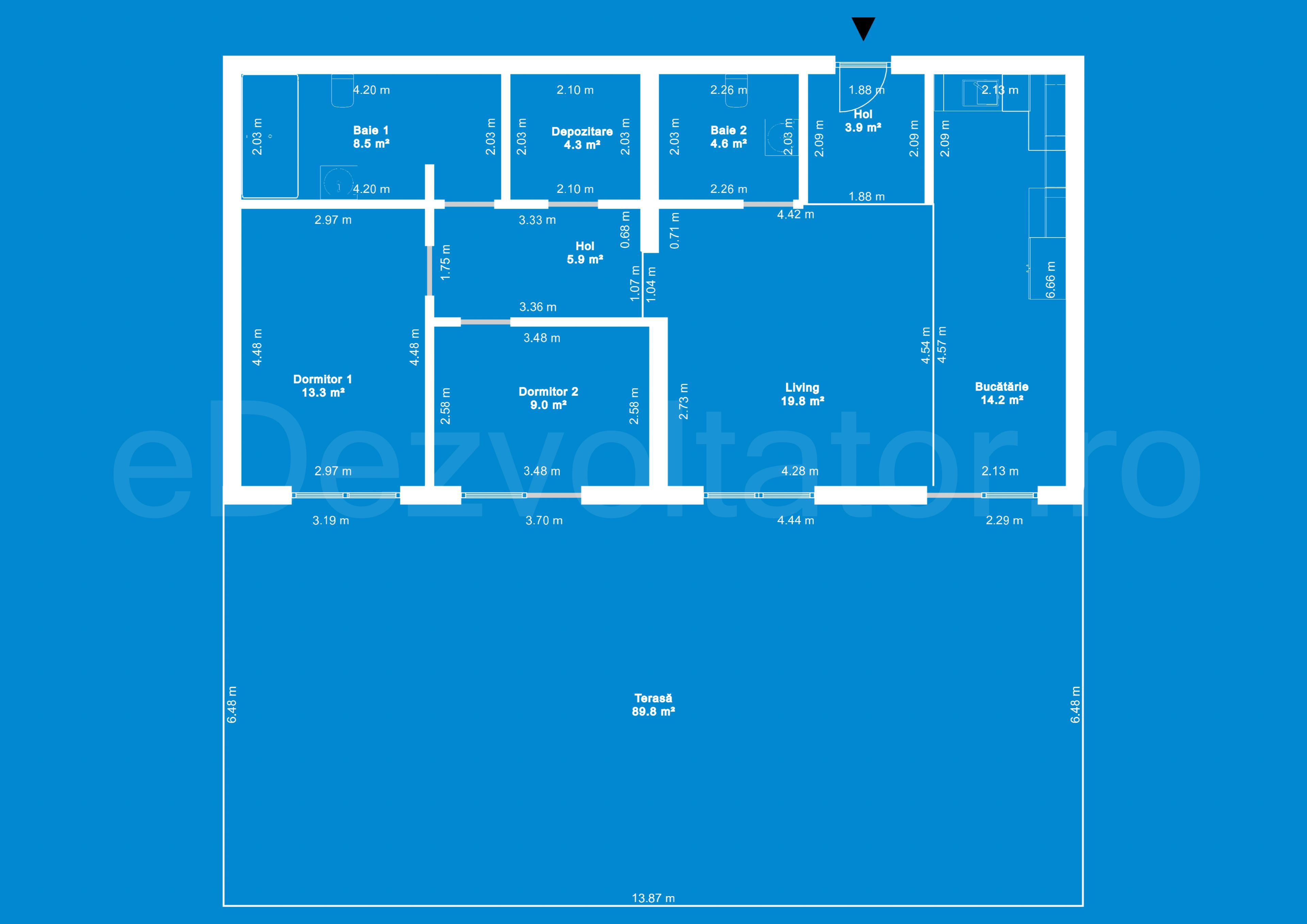 Desen Tehnic Apartament 3 Camere 174mp Greenfield Residence