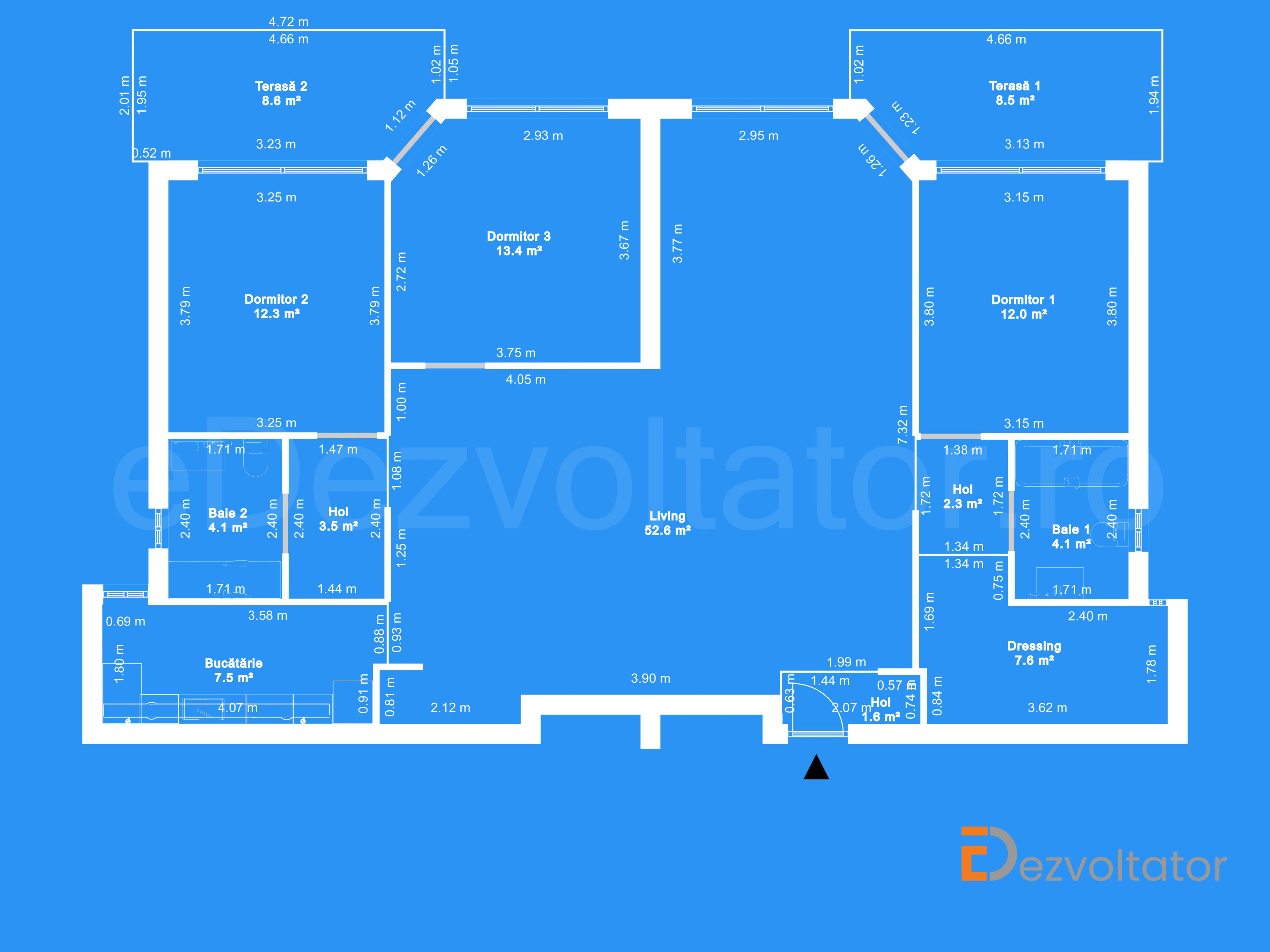 Desen Tehnic Apartament 4 camere 139 mp Floreasca Residence