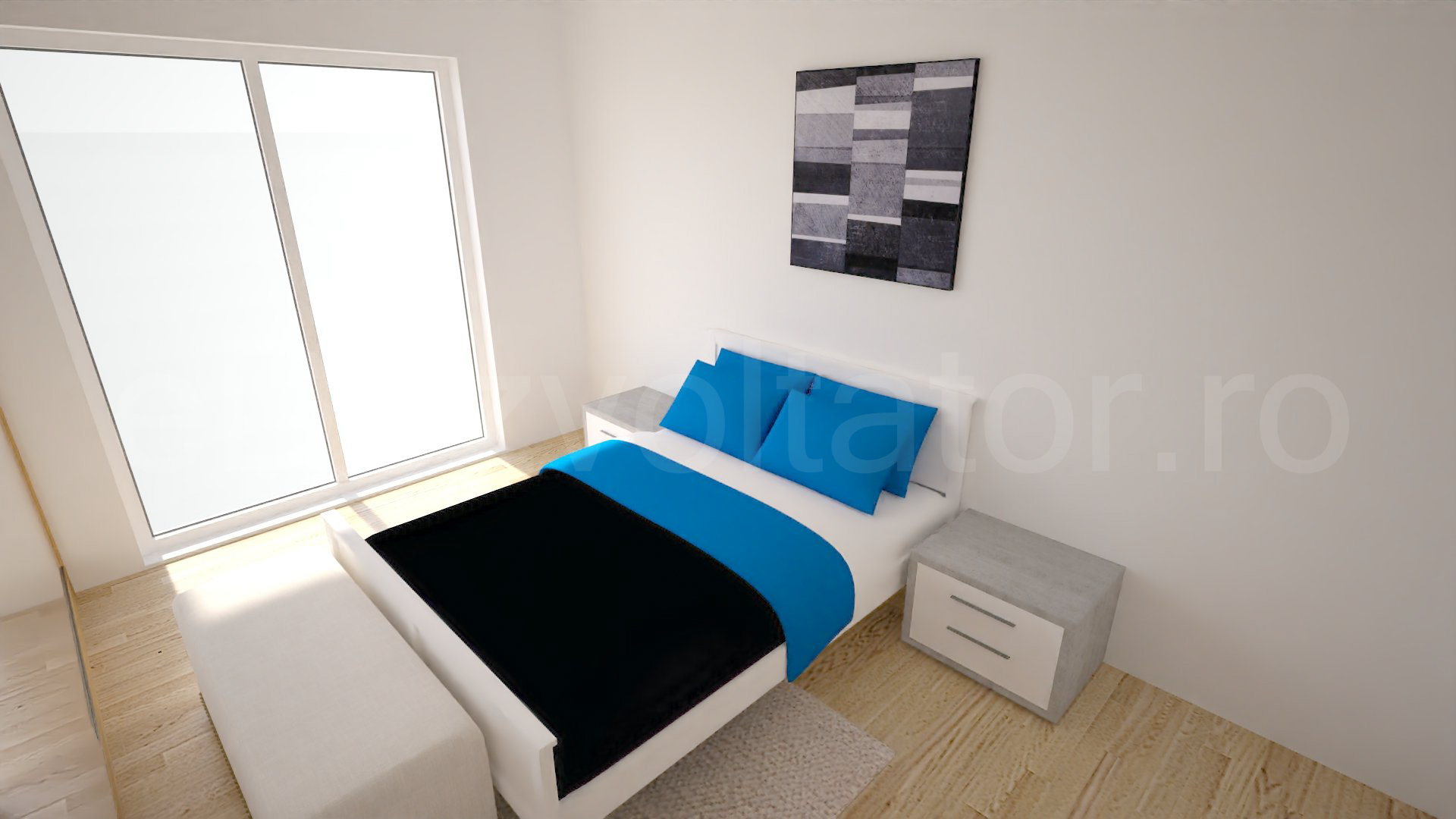 Păreri spațiu dormitor principal Apartament 3 camere 85 mp Aqua City