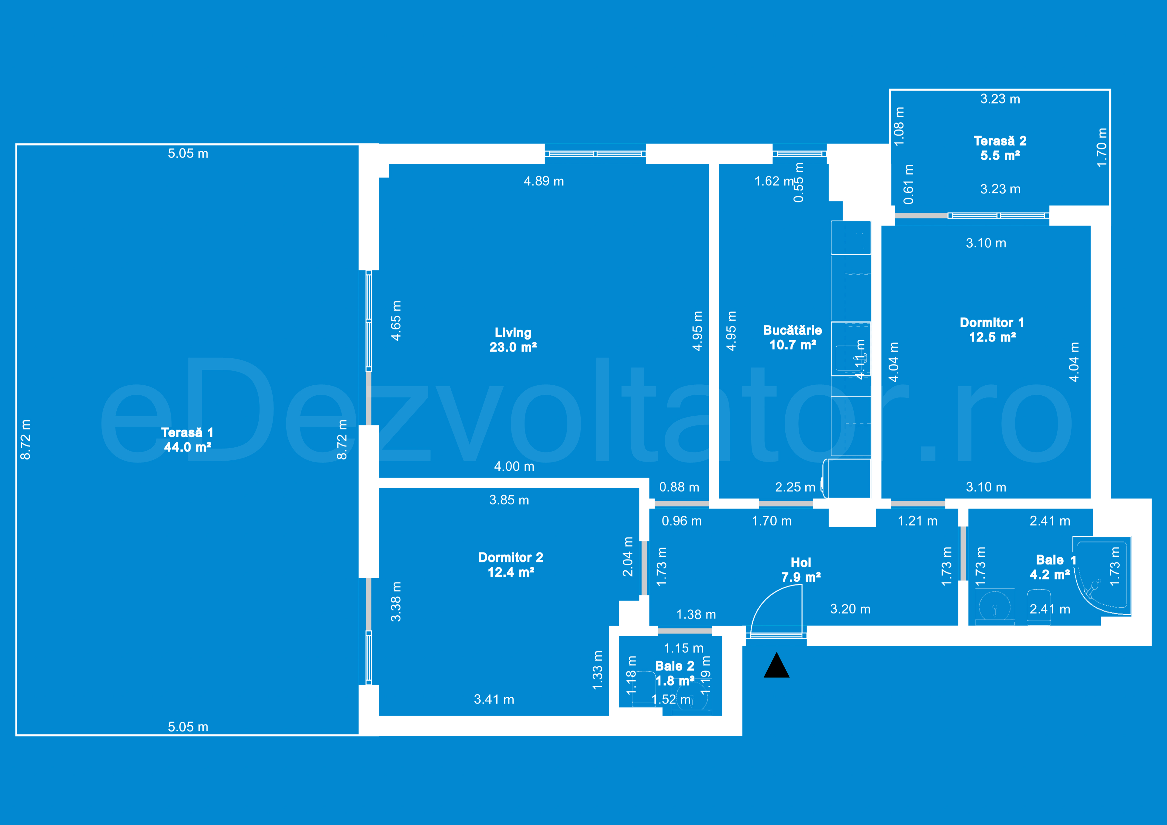 Desen Tehnic Apartament 3 camere 122 mp Yola 71