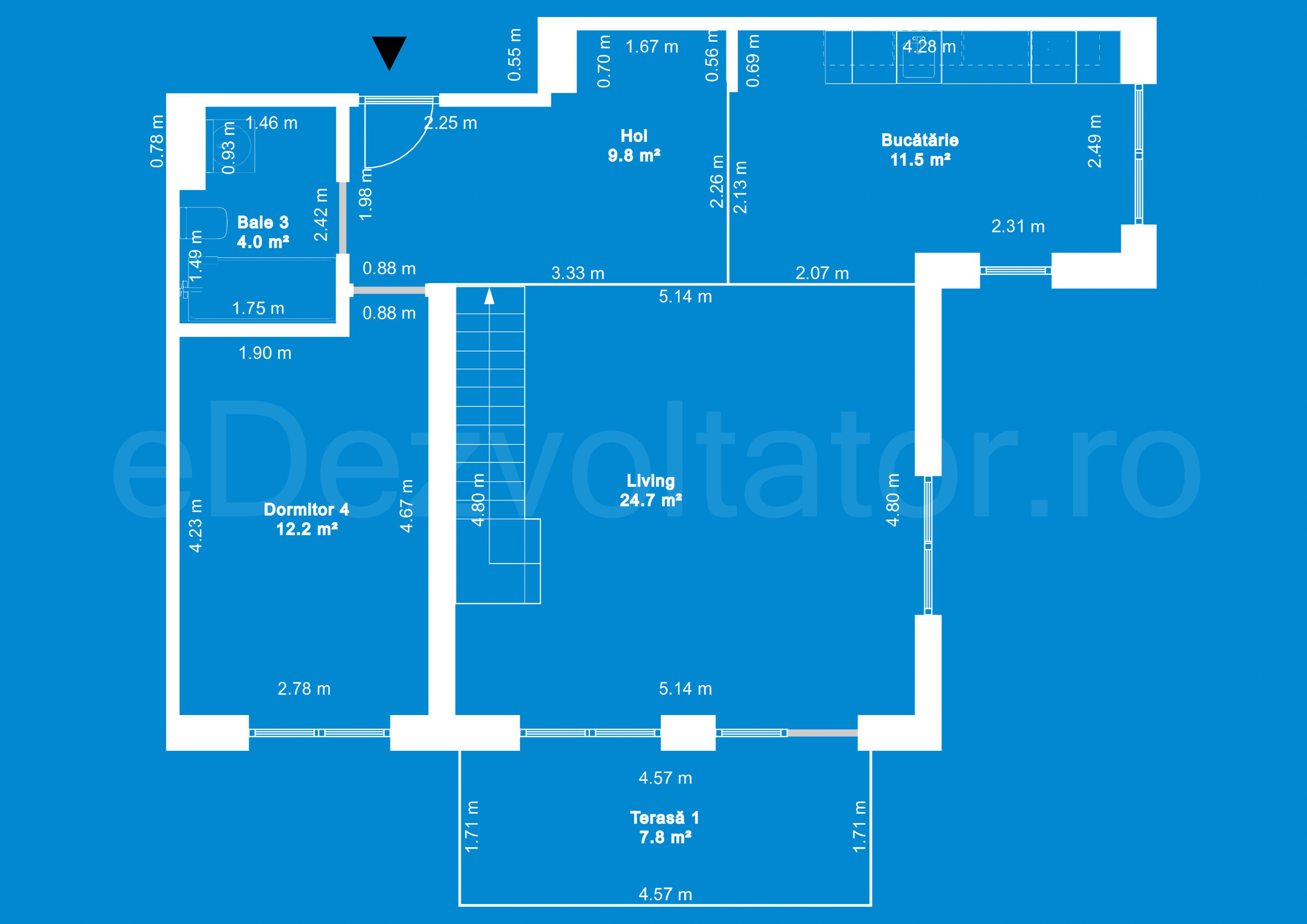 Desen Tehnic Apartament 5 camere 140 mp Parcului 20
