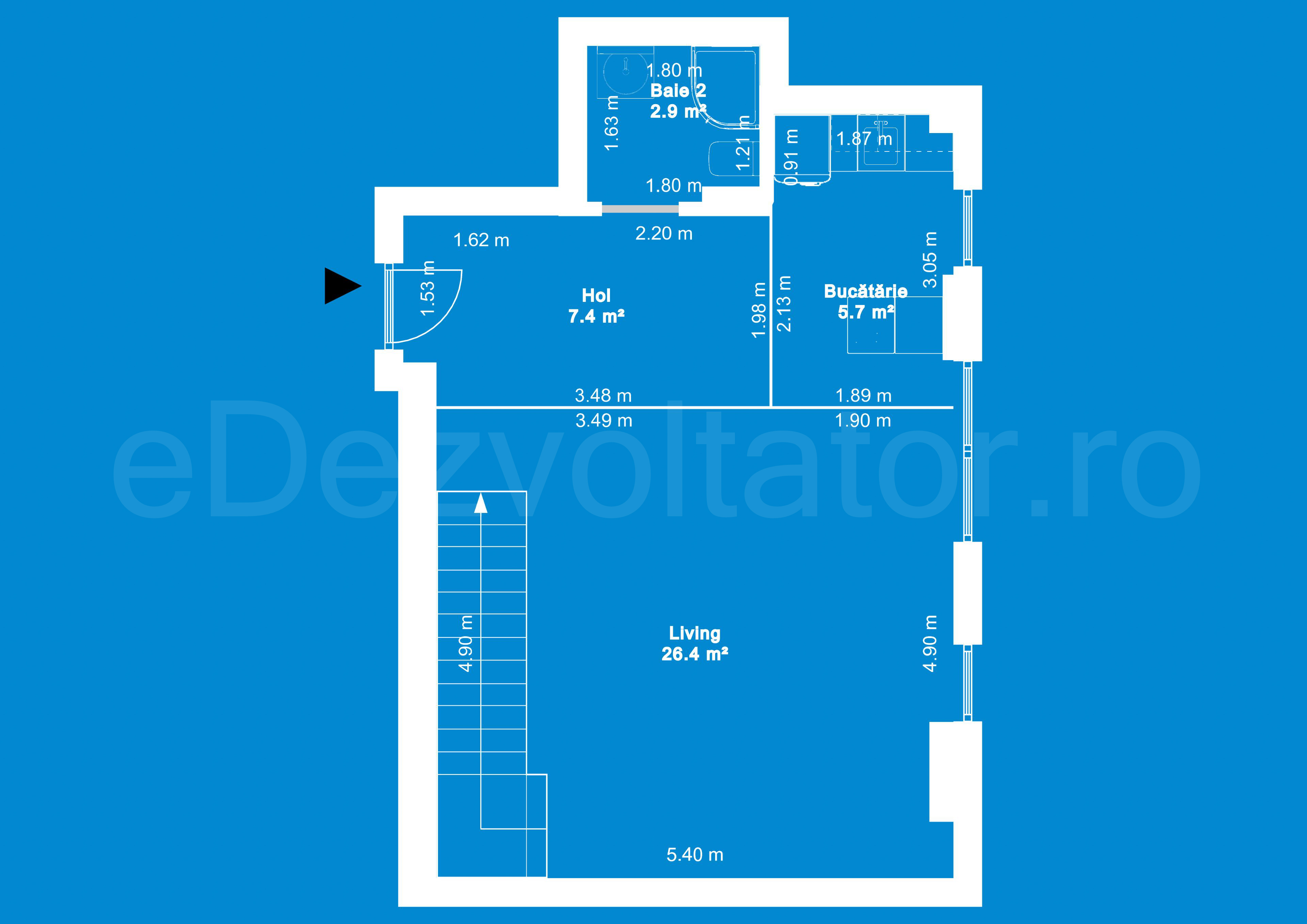 Desen Tehnic Apartament 3 Camere 154mp Metropolitan Viilor