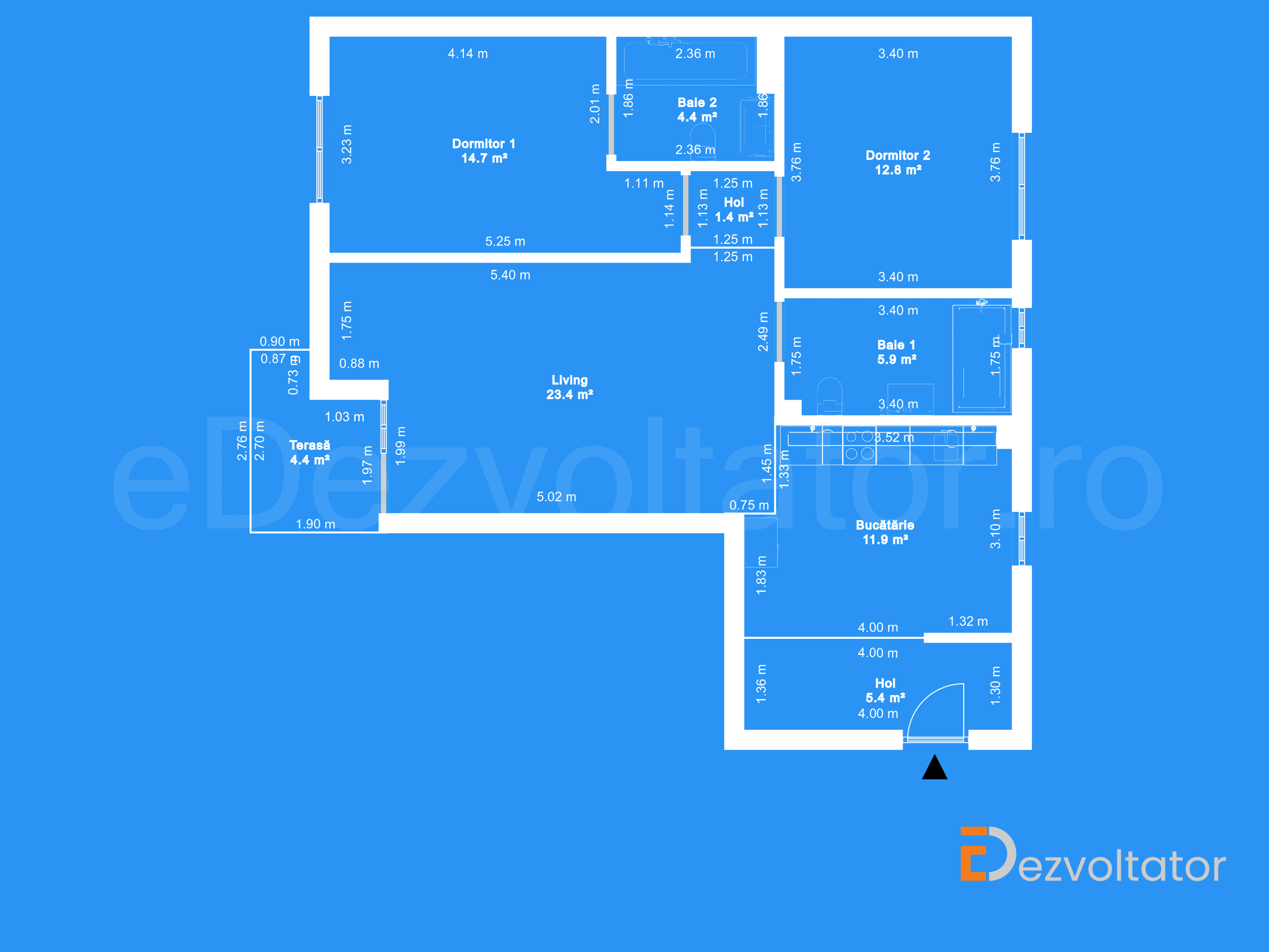 Desen Tehnic Apartament 3 camere 85 mp Orzari 15