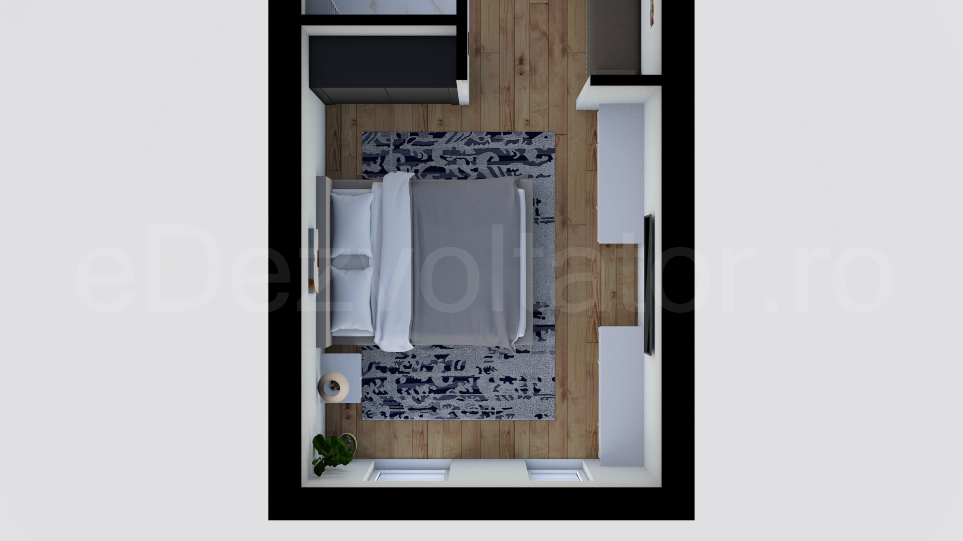 Păreri spațiu dormitor principal Apartament 2 camere 55 mp Win Herastrau