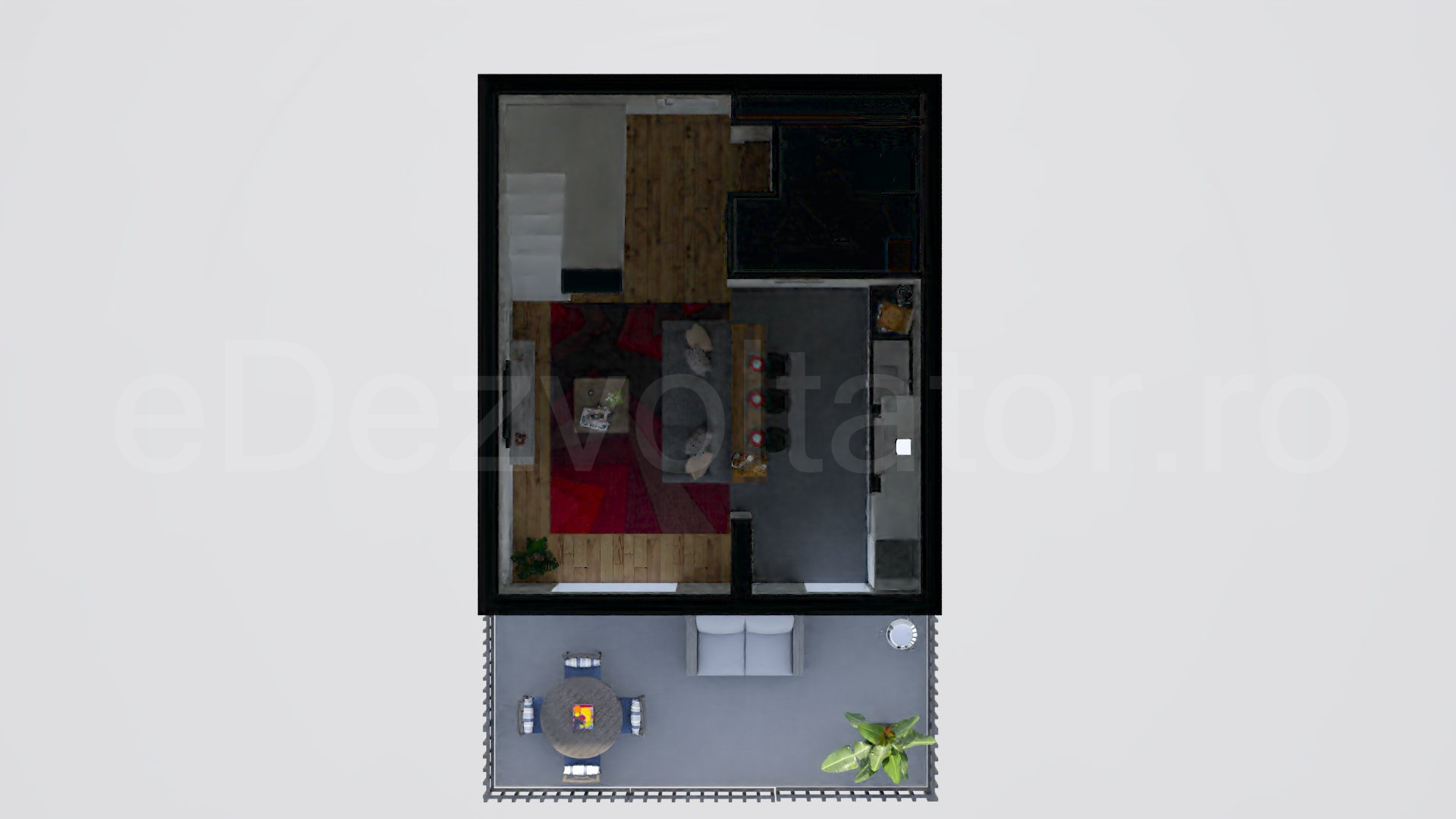 Simulare iluminat natural  Apartament 3 camere 101 mp Win Herastrau