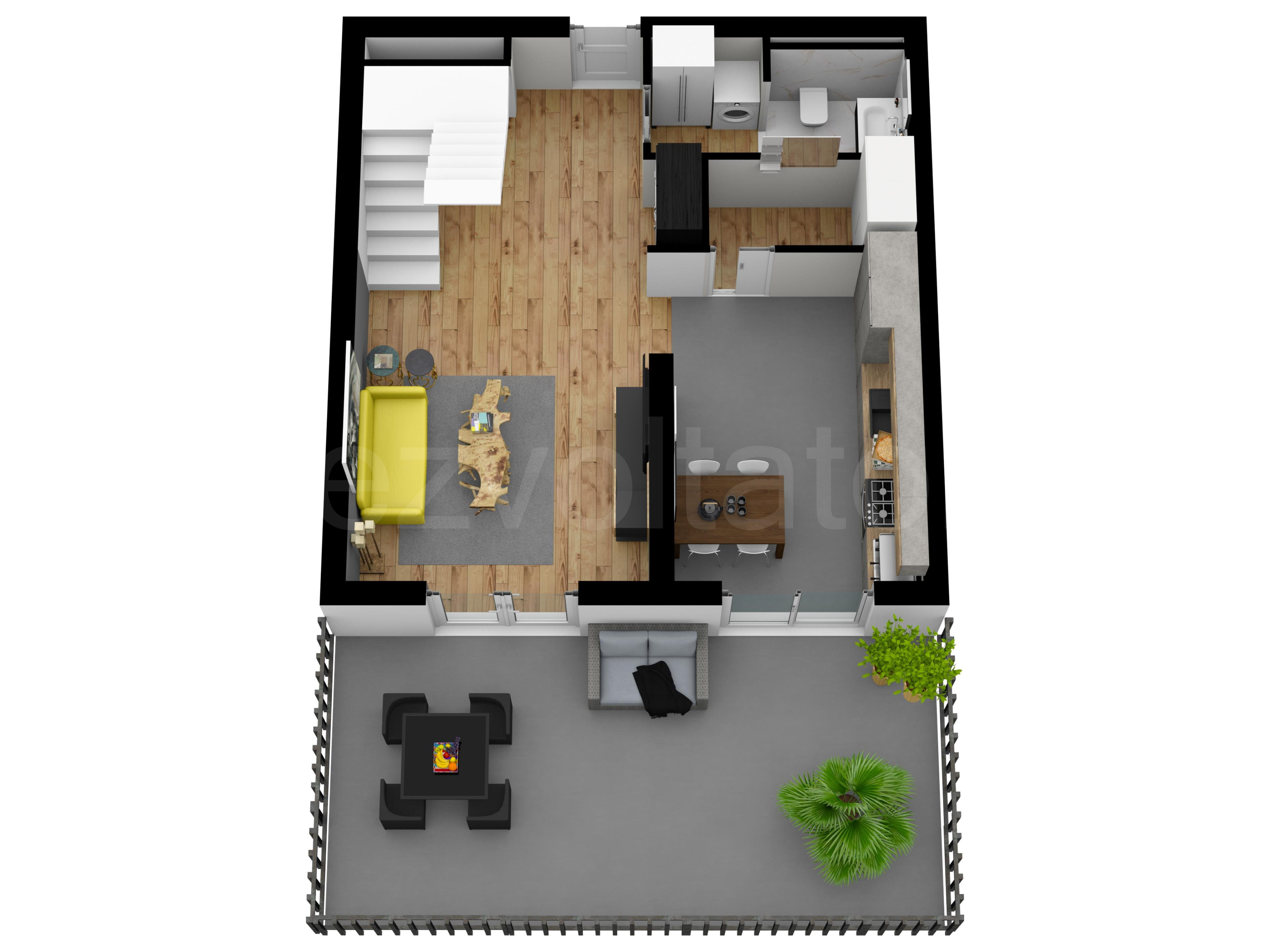 Proiecție 3D Apartament 3 Camere 118mp Win Herastrau