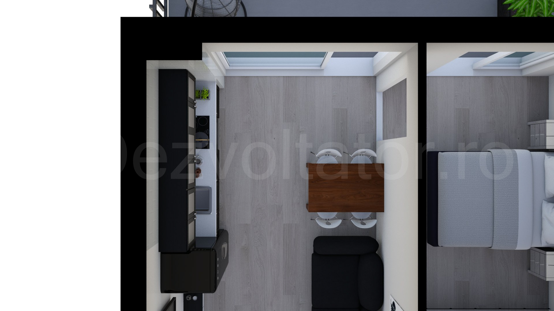 Păreri spațiu bucătărie Apartament 2 camere 50 mp Marmura Residence