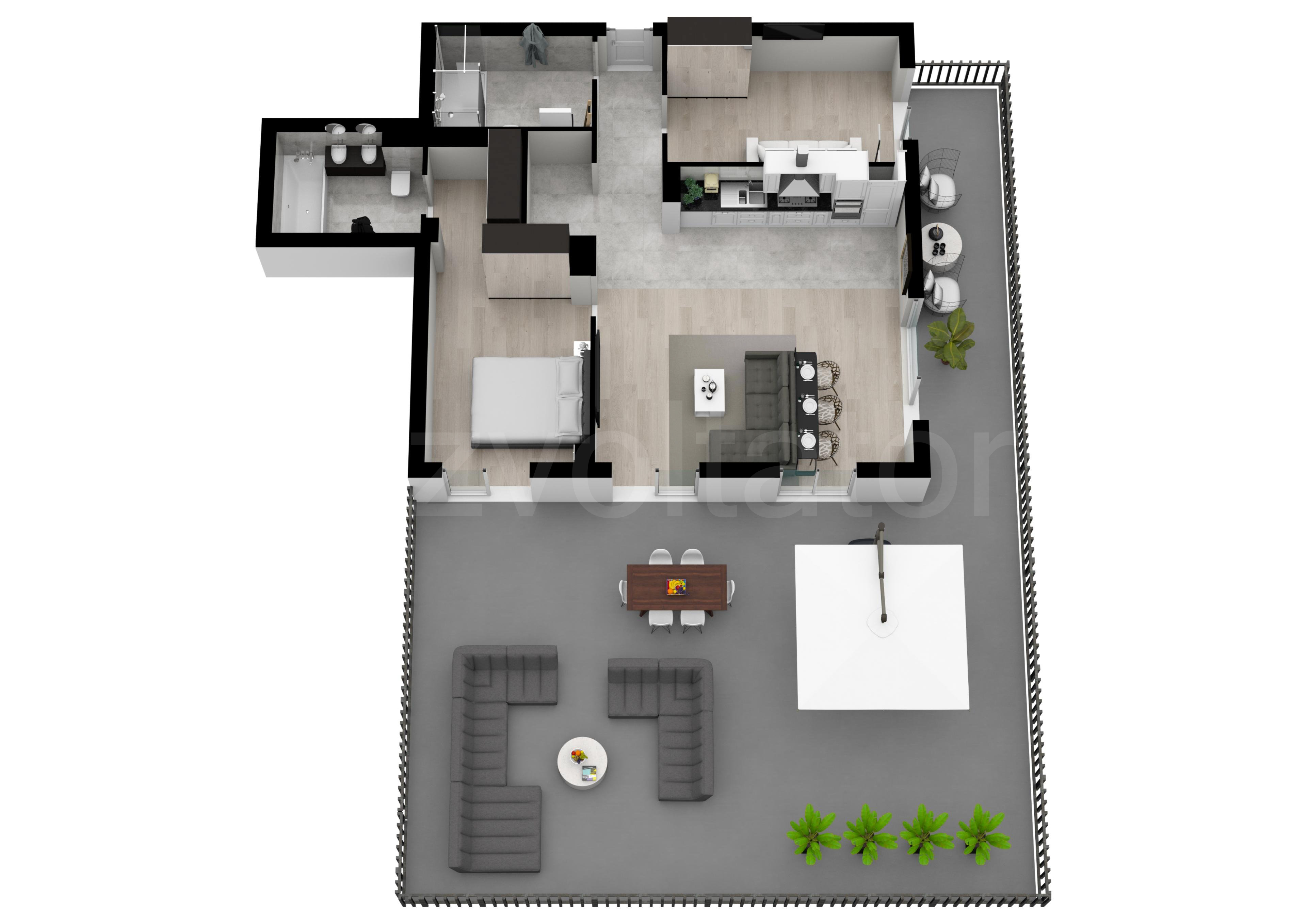Apartament 3 camere 179 mp Marmura Residence