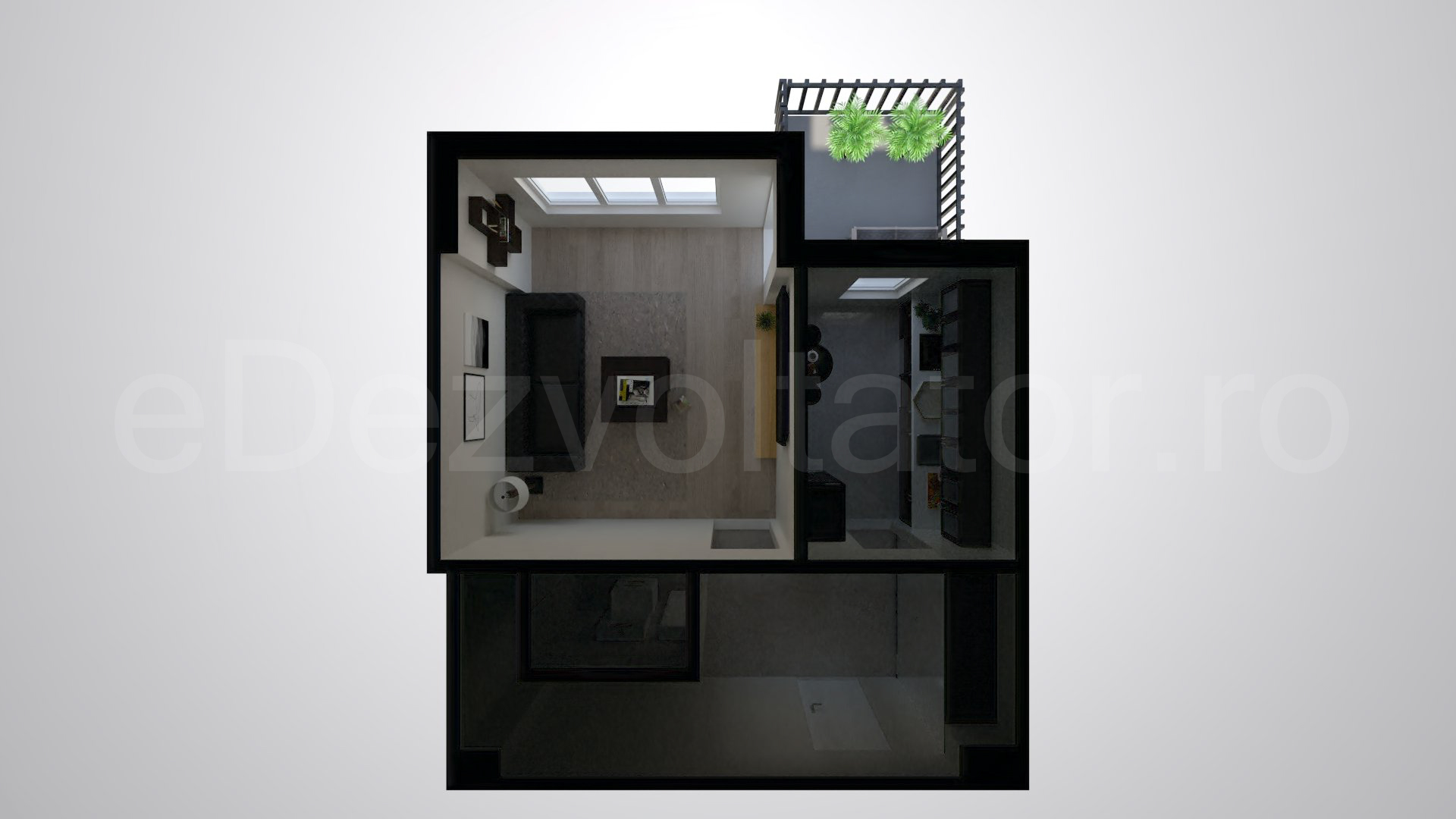 Simulare iluminat natural  Apartament 3 camere 89 mp ISG Residence IV