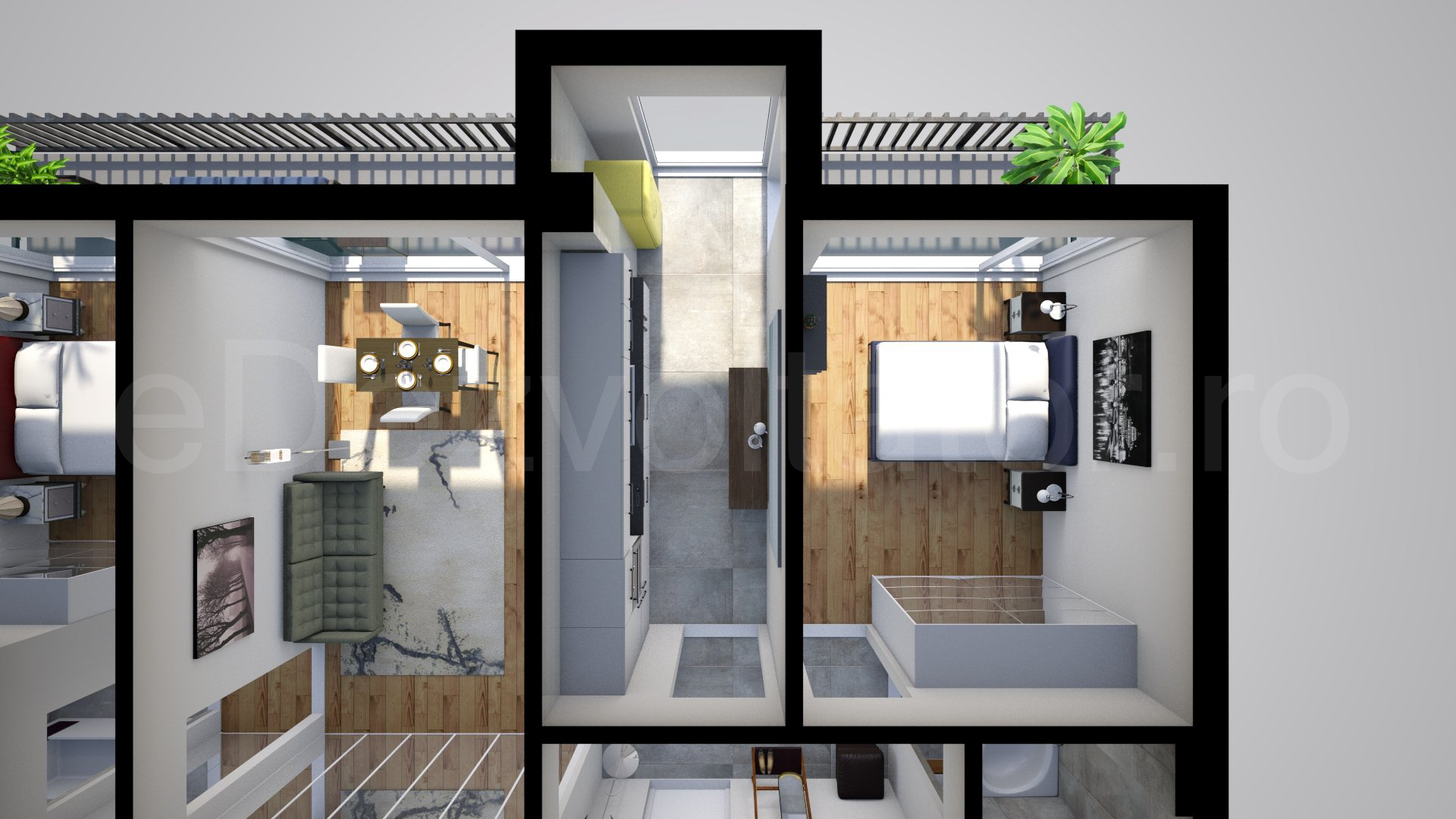 Păreri spațiu bucătărie Apartament 3 camere 86 mp Atria Urban Resort