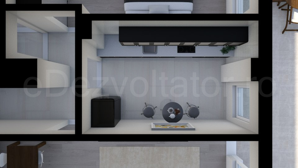 Păreri spațiu bucătărie Apartament 2 camere 94 mp Calistrat Hogas Residence