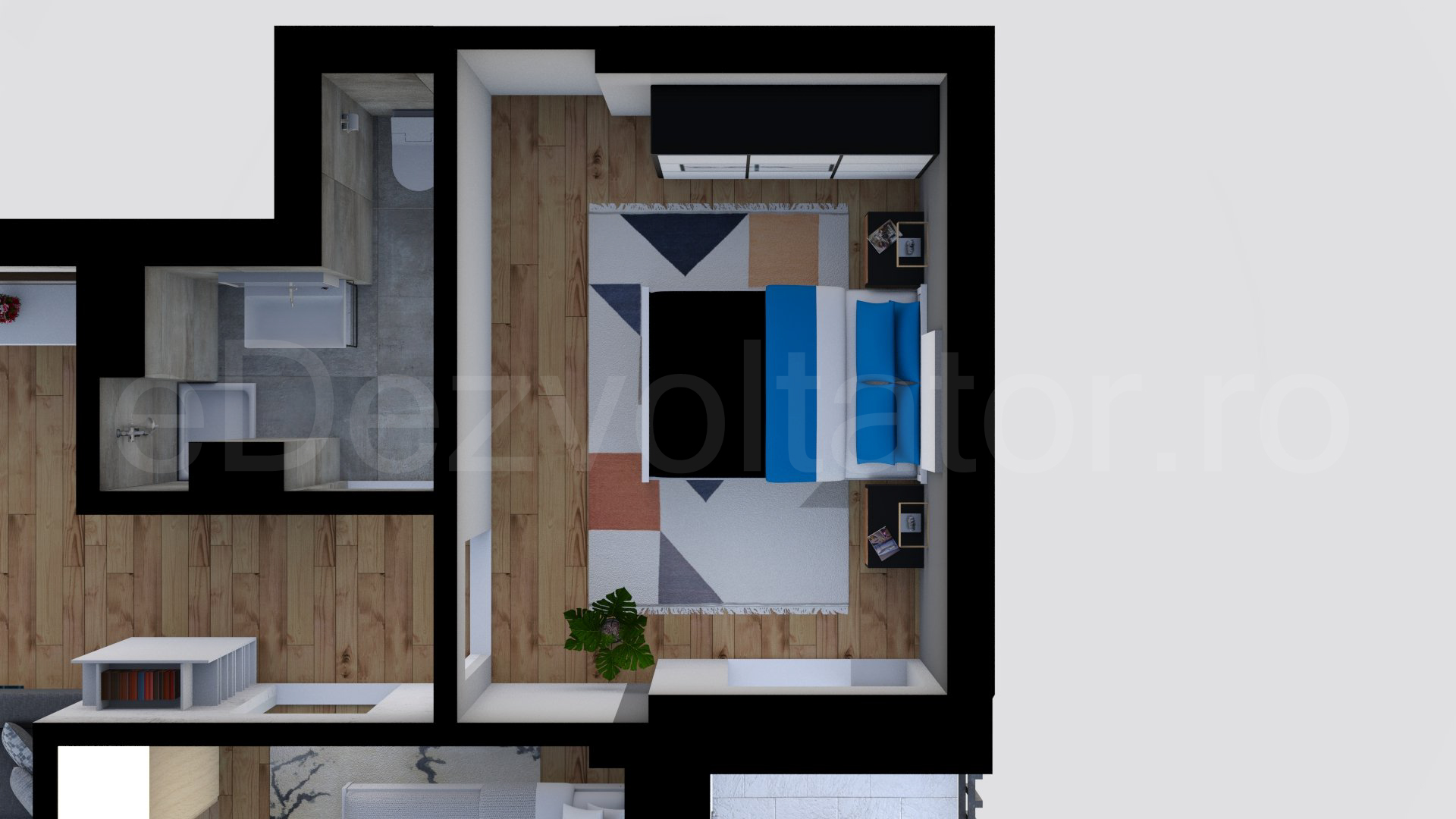 Păreri spațiu dormitor principal Apartament 3 camere 68 mp Toscana Residential Park