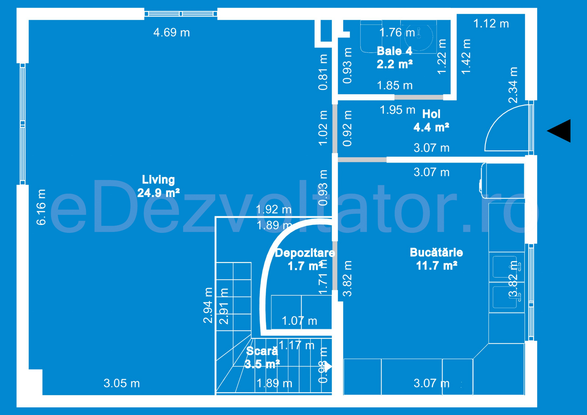 Desen Tehnic Vila duplex cu un etaj și mansardă 141 mp Doxa Gardens - parter
