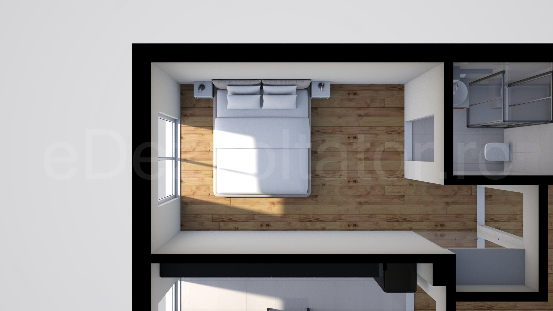 Păreri spațiu dormitor principal Apartament 3 camere 84 mp Regnum Residence & Spa