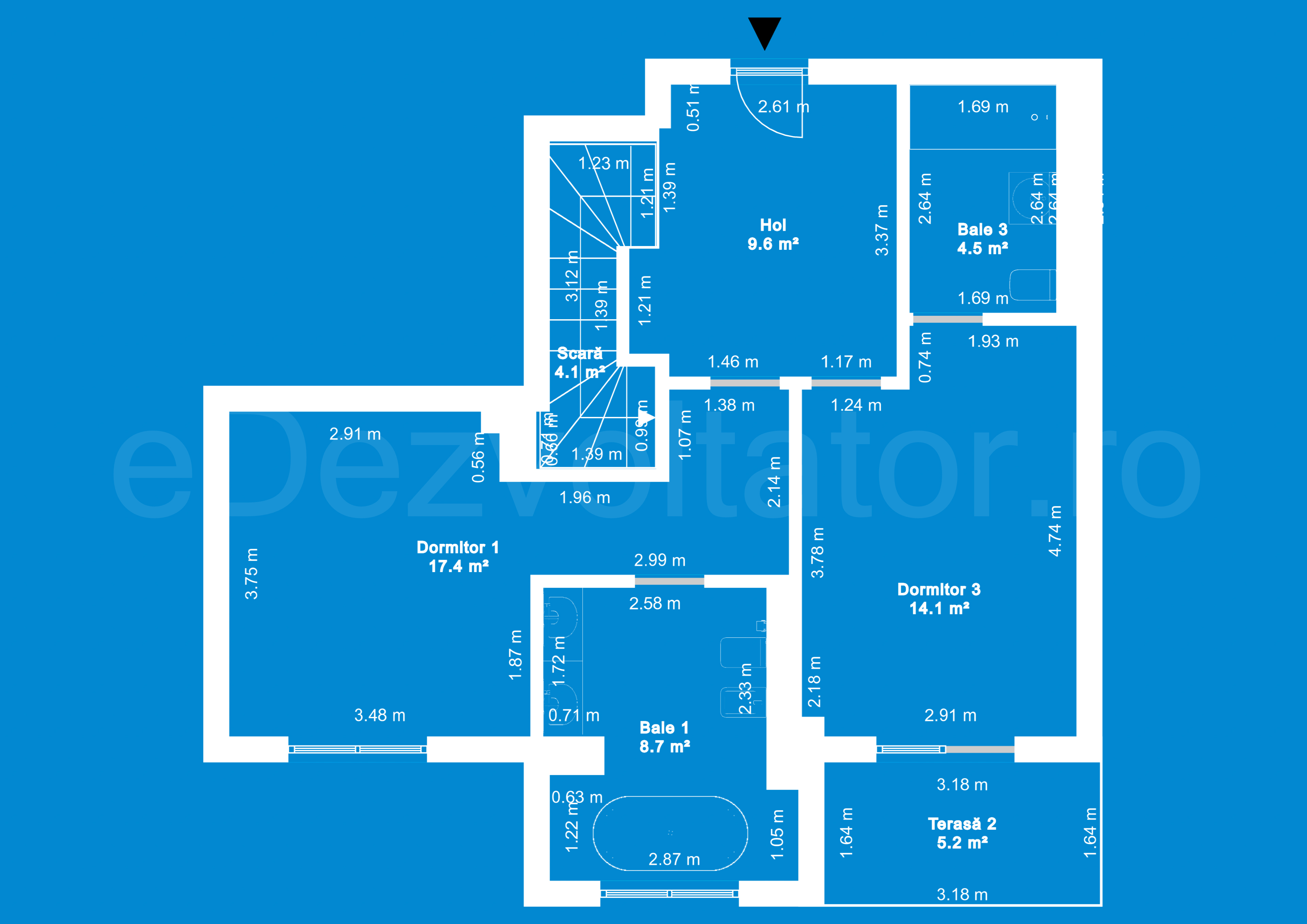 Desen Tehnic Apartament 4 Camere 226mp HILS Pallady Apartments