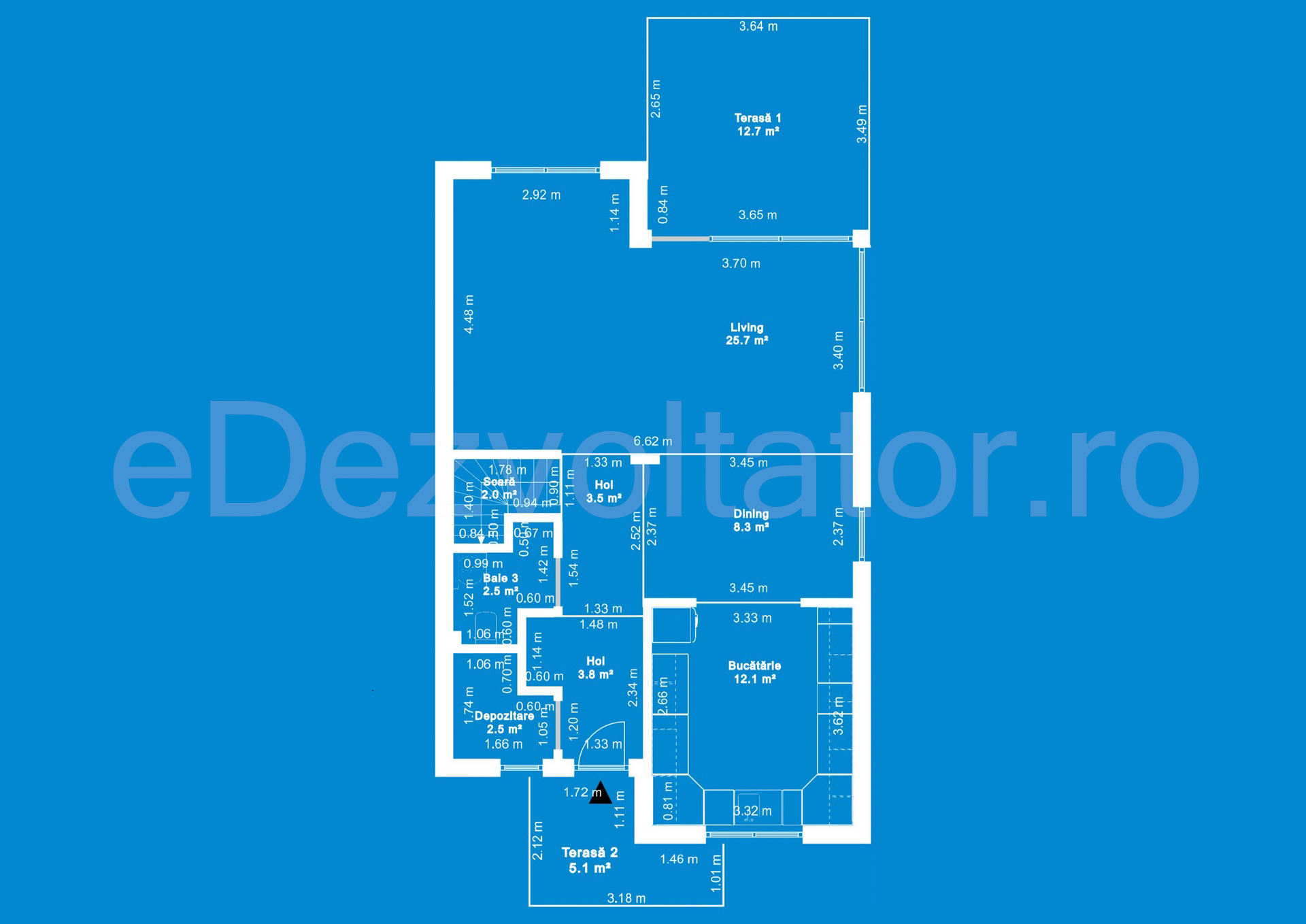 Desen Tehnic Vila duplex cu un etaj 142 mp Feel Home Residence - parter