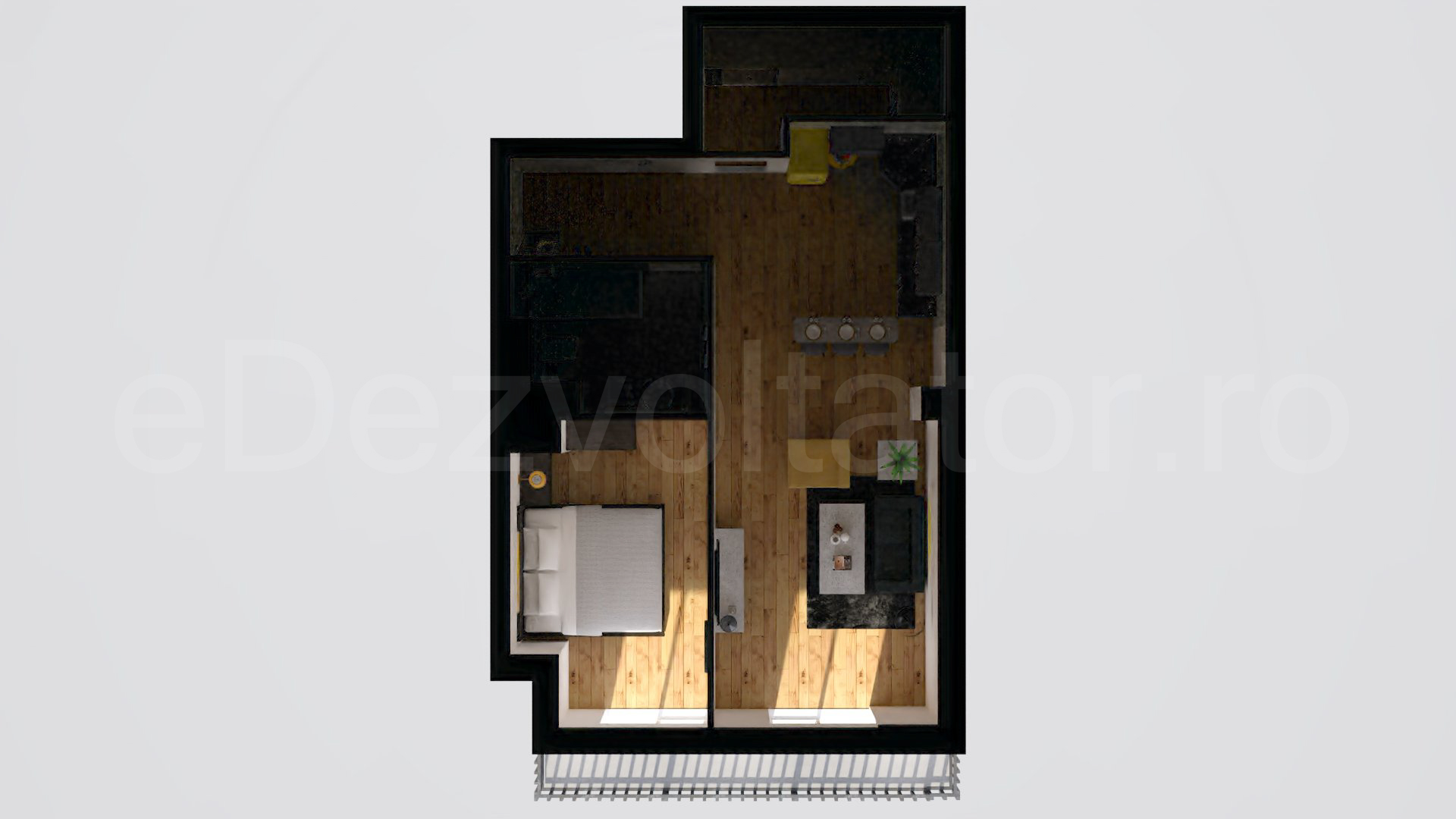 Simulare iluminat natural  Apartament 2 Camere 62mp Avrig Park Residence