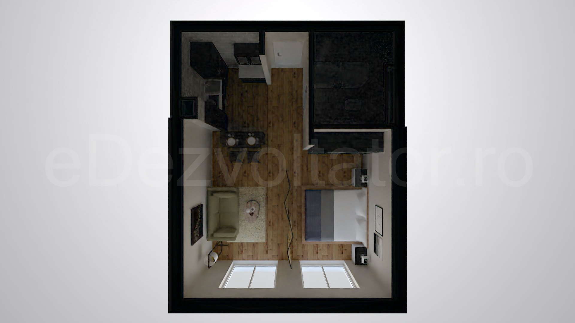 Simulare iluminat natural  Apartament 3 Camere 82mp Avrig Park Residence