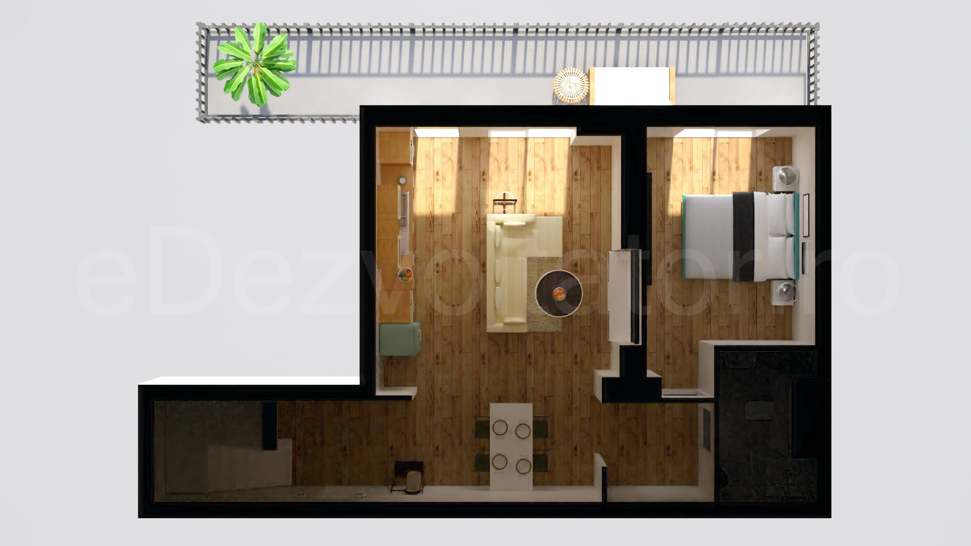 Simulare iluminat natural  Apartament 4 Camere 134mp Avrig Park Residence